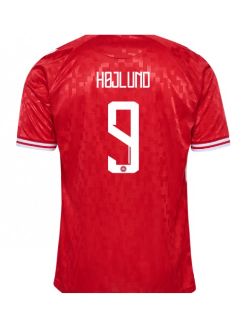 Danska Rasmus Hojlund #9 Domaci Dres EP 2024 Kratak Rukavima Danska Rasmus Hojlund #9 Domaci Dres EP 2024 Kratak Rukavima